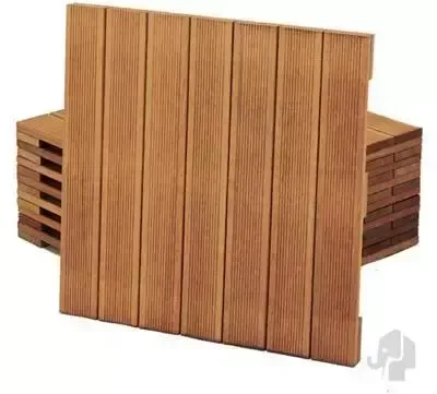 Elephant hardhouten terrastegel bangkirai 50x50x2,4 cm met fijn ribbel profiel Elephant hardhouten terrastegel bangkirai 50x50x2,4 cm met fijn ribbel profiel