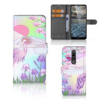 Nokia 2.4 | Telefoonhoesje | Met pasjeshouder | Bird - thumbnail