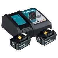 Makita Accu Starterset 18V DC18RC 2x BL1850B - DC18RCPT Makita Accu Starterset 18V DC18RC 2x BL1850B - DC18RCPT