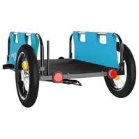 Fietstrailer oxford stof en ijzer blauw - thumbnail