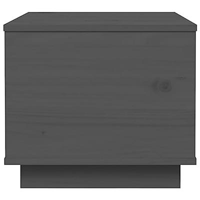 Salontafel 40x50x35 cm massief grenenhout grijs