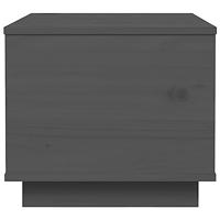 Salontafel 40x50x35 cm massief grenenhout grijs - thumbnail