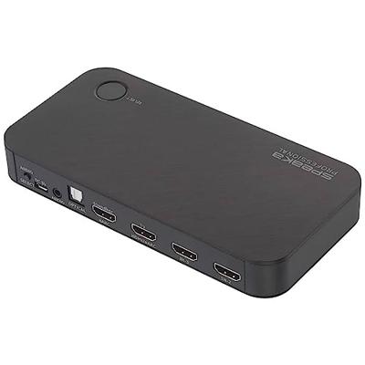 SpeaKa Professional TV, receiver, Audio Extractor SP-HDA-510 [HDMI - HDMI] 3840 x 2160 Pixel eARC, S/PDIF + analoge uitgang, Geïntegreerde 3-poorts HDMI-switch