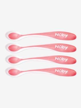 Set van 4 warmtegevoelige babylepels NUBY wit Set van 4 warmtegevoelige babylepels NUBY wit