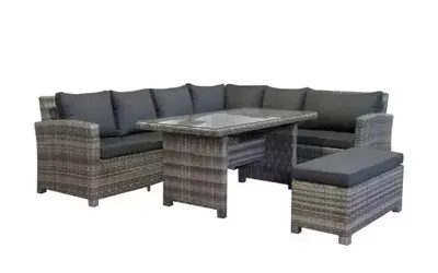 Loungeset Parma cornerset half dining van SenS-Line
