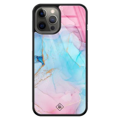 iPhone 12 Pro Max glazen hardcase - Marble colorbomb