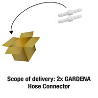GARDENA 07294-20 PVC Slangverbindingsstuk 12 mm Set van 2 stuks - thumbnail