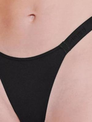 2-pack dames tangaslips - Go Casual - Hoog opgesneden katoenen tanga slip