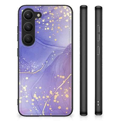Kleurrijke Telefoonhoesje voor Samsung Galaxy S23 Watercolor Paars Kleurrijke Telefoonhoesje voor Samsung Galaxy S23 Watercolor Paars