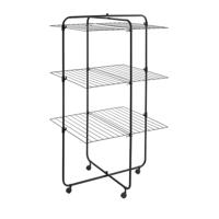 Metaltex Dijon Onyx Droogtoren 33 m Drooglengte Zwart - thumbnail