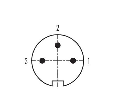 binder 99-2005-210-03 Ronde connector Stekker, recht Totaal aantal polen: 3 Serie (ronde connectoren): 581 1 stuk(s)