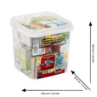 Grote opbergdoos bekleed met dummy foodboxen met bekende merken en in het Frans - Klein - 7210 - thumbnail