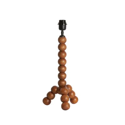 Light & Living Tafellamp 'Veglio' Mangohout, 40cm, kleur Bruin (excl. kap)