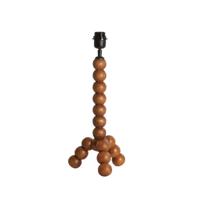 Light & Living Tafellamp 'Veglio' Mangohout, 40cm, kleur Bruin (excl. kap) - thumbnail