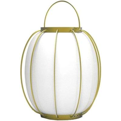 Snoerloze tafellamp - LUMISKY - TULUM - H27 cm - Metalen handvat - Goud - Warm witte en koud witte LED