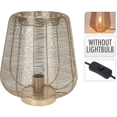 Tafellamp Metaaldraad Goud 33cm Tafellamp Metaaldraad Goud 33cm