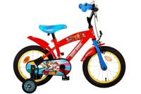 Paw Patrol kinderfiets - jongens - 14 inch - rood/blauw - thumbnail