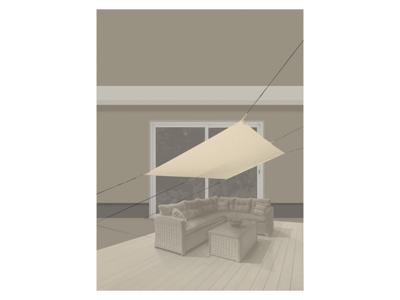LIVARNO Schaduwdoek 300 x 200 cm (Beige)