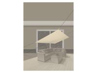 LIVARNO Schaduwdoek 300 x 200 cm (Beige) - thumbnail