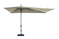 Grote Zweefparasol Asymetrique Windbestendig 360x220 cm Volant Ecru van Madison - thumbnail