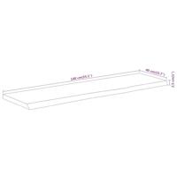 Tafelblad rechthoekig natuurlijke rand 140x40x2,5 cm acaciahout - thumbnail
