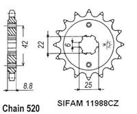 ESJOT Sprocket 520 16z standard - thumbnail