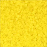 Creativ Company Rocailles 2-cut, d 1,7 mm, afm 15/0, gatgrootte 0,5 mm, transparant geel, 25 gr/ 1 doos - thumbnail