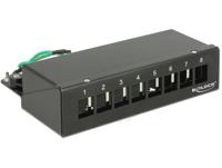 DeLOCK Keystone Desktop Patch Panel 8 Port patchpaneel - thumbnail