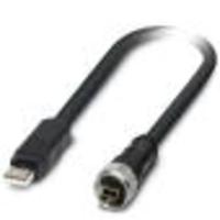 Phoenix Contact 1420171 USB-kabel USB 2.0 USB-A stekker IP20, USB-mini-B IP20 stekker 2.00 m Zwart PVC-mantel - thumbnail