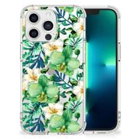 Apple iPhone 13 Pro Case Orchidee Groen - thumbnail