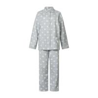 Lunatex flanel dames pyjama - lange mouwen - Ster - thumbnail