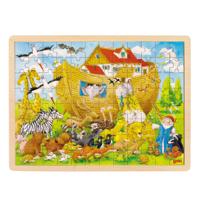 Goki houten puzzel ark van noach, 96st. - thumbnail