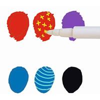 10 magische viltstiften DJECO multi-gekleurd - thumbnail