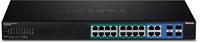 TRENDnet TPE-1620WS 16-poorts Gigabit Web Smart PoE+ Switch, 16 x Gigabit PoE+ poorten, 4 x gedeelde Gigabit poorten (RJ-45 of SFP), VLAN, QoS, LACP, IPv6 ondersteuning, 185 W PoE-totaal vermogen - thumbnail