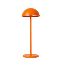 Lucide JOY - Oplaadbare Tafellamp Binnen/Buiten - Accu/Batterij - Ø 12 cm - LED Dimb. - 1x1,5W 3000K - IP54 - Oranje - thumbnail