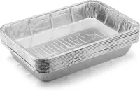 Weber aluminium lekbakjes groot 10 stuks - thumbnail