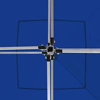 VidaXL Partytent professioneel inklapbaar 2x2 m aluminium blauw - thumbnail