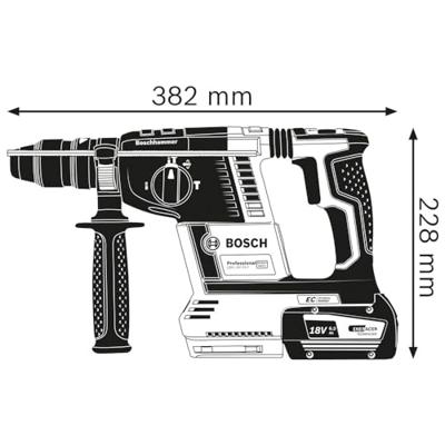 Bosch Blauw GBH 18V-26 F Accu Boorhamer | Incl. Boorhouder en Handgreep - 061191000J - thumbnail