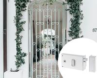 Horizontaal opbouwslot met kruk - YALE - YAH37D - Wit - 2 sleutels meegeleverd - Rechtse versie - thumbnail