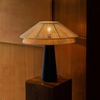 Dutchbone Tafellamp 'Elon' Katoen, 62cm - thumbnail