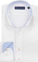 Sleeve7 Heren Overhemd Wit Lichtblauw Contrast Royal Twill - thumbnail