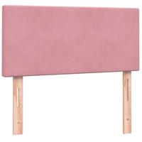 Boxspring met matras fluweel roze 100x200 cm - thumbnail