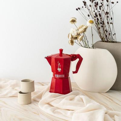 Italiaanse Koffiepot Bialetti MOKA EXCLUSIVE Rood Aluminium 3 Koppar - thumbnail