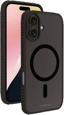 Vivanco MAG SOLID ELITE Backcover Apple iPhone 16 Zwart Inductieve lading, Zanddicht, Spatwaterdicht, Stofdicht