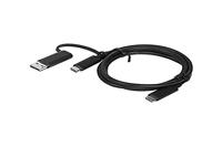 Lenovo USB-kabel USB 3.2 Gen1 (USB 3.0 / USB 3.1 Gen1) USB-A stekker, USB-C stekker 1.00 m Meerdere kleuren 4X90U90618 - thumbnail