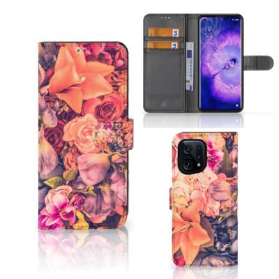OPPO Find X5 Hoesje Bosje Bloemen