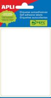Apli witte etiketten ft 81 x 110 mm (b x h), 6 stuks, 1 per blad (2688) - thumbnail