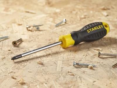 Stanley handgereedschap STHT16163-0 | Cushiongrip Schroevendraaier Pozidriv PZ2 x 100mm - STHT16163-0 - thumbnail