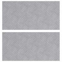 VidaXL Trap tread rechthoekig 2 pcs zilver 50 x 25 cm aluminium - thumbnail