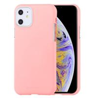 MERCURY GOOSPERY SOFE gevoel TPU schokbestendig en kras Case voor iPhone 11 (roze) - thumbnail